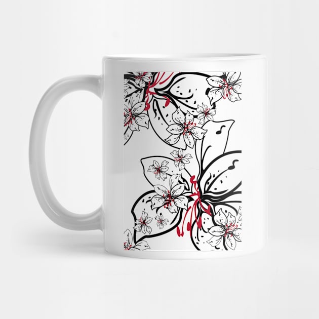 Abstract Orchid Floral Pattern by markmurphycreative